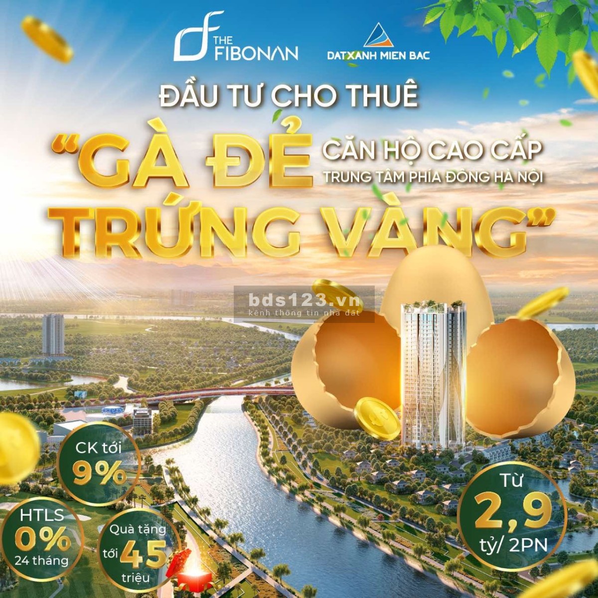 Mở bán đợt 1 tòa tháp CHCC The Fibonan: Một vị trí - Vạn không gian - Đa điểm chạm