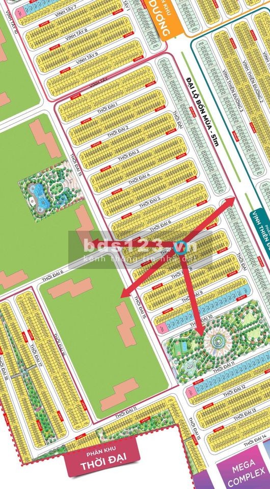 Thời Đại 7 - 27 giá chỉ 7,5 ty, diện tích 60m2 ôm chọn 10 tòa chung cư. Tiềm năng tăng giá cao