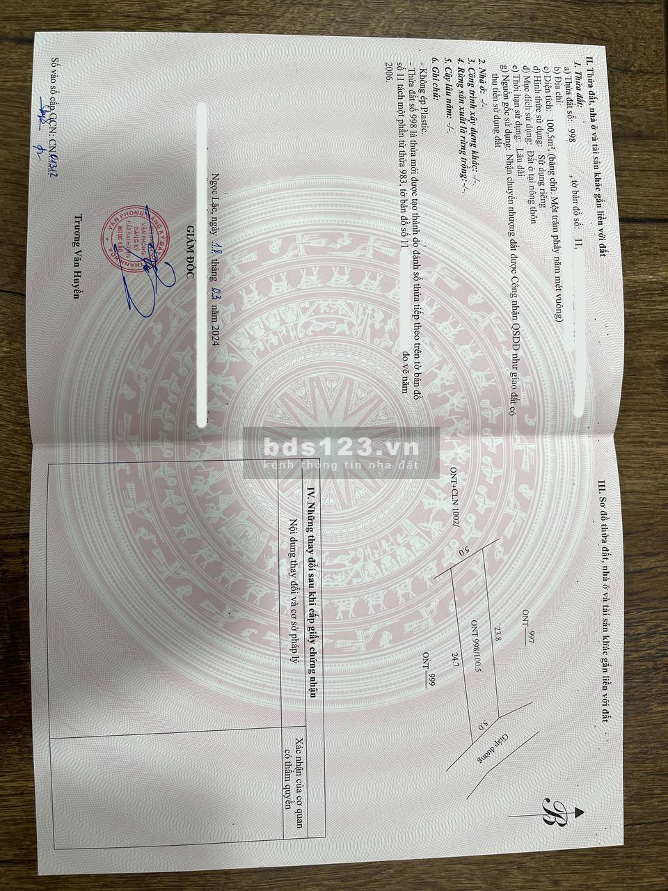 Chính chủ cần bán lô đất mặt hồ, sổ đỏ riêng từng lô, vị trí đầu tư tiềm năng giá chỉ 160 triệu/ lô