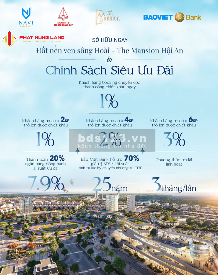 Dự án đất nền The Mansion chỉ cách Hội An 4km