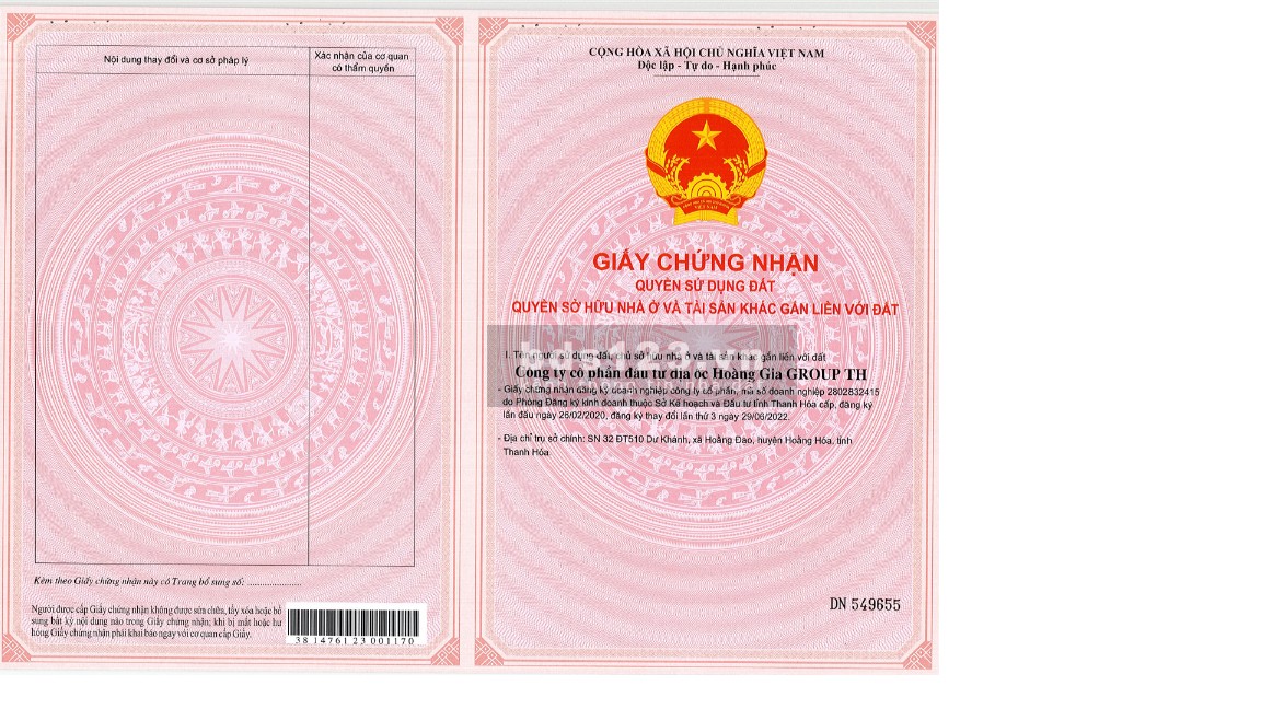 Bán đất trung tâm TP Thanh Hóa, giá chỉ 1.8 tỷ, diện tích 75M2 (5x15)