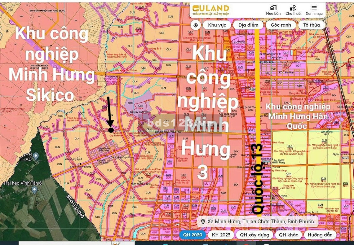 Đất thổ cư, xây trọ gần KCN Minh Hưng 3 và KCN Sikico Chơn Thành Bình Phước