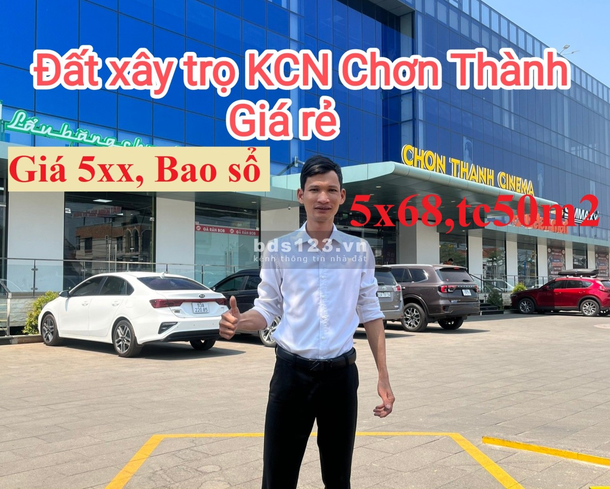 Cần bán gấp cặp liền kề ngay khu công nghiệp Minh Hưng tx Chơn Thành, Giá rẻ