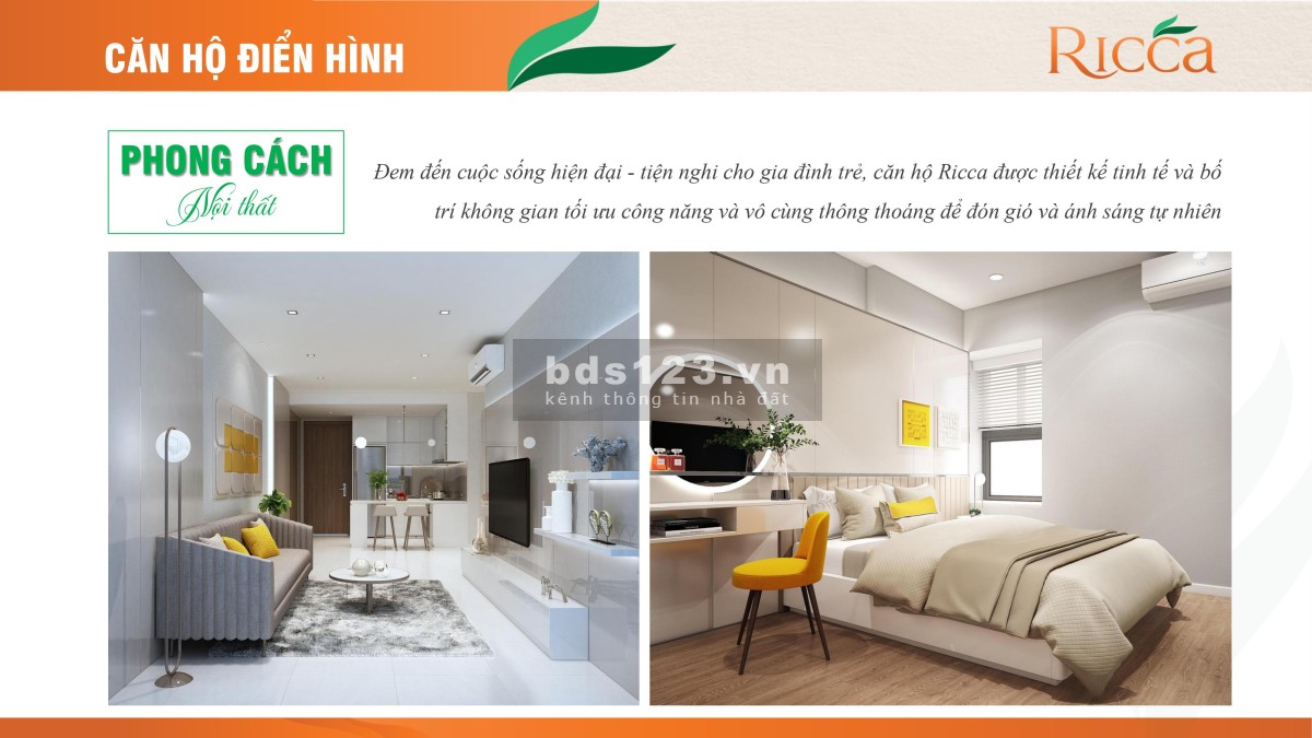 Chính Chủ Bán Căn Hộ Ricca 1 Phòng ngủ tầng cao 1,75 tỷ