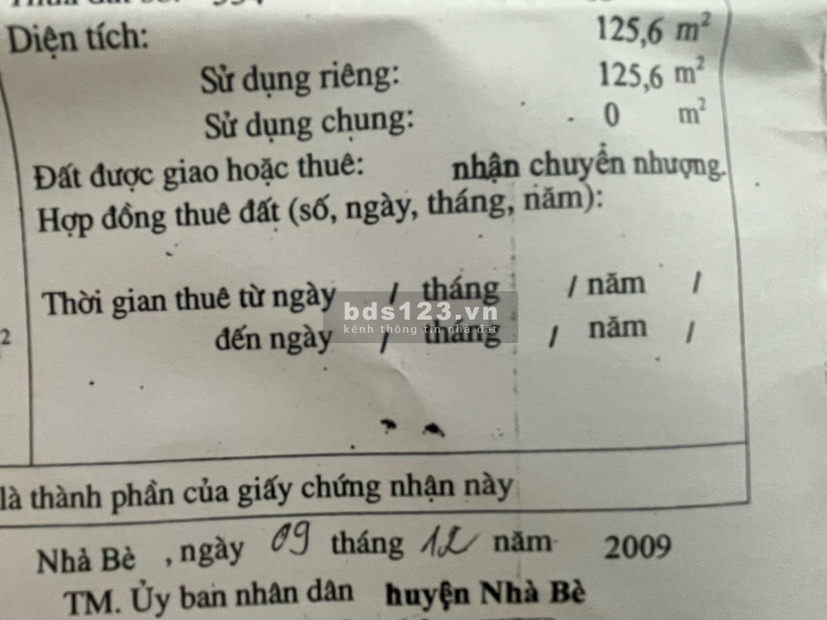 Bán nhà cấp 4 Diện tích ngang khủng 9.6 Nhà Bè 5.6 tỷ