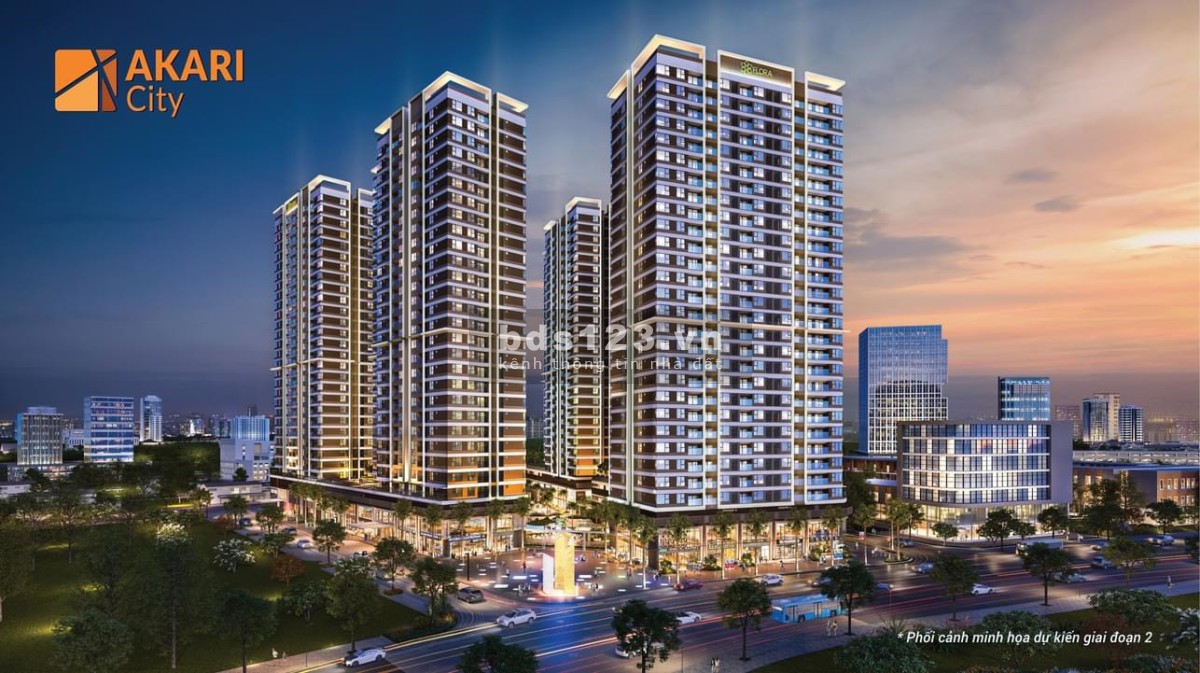 Bán căn hộ Akari City 2PN 1WC Bình Tân cuối 2024 nhận nhà