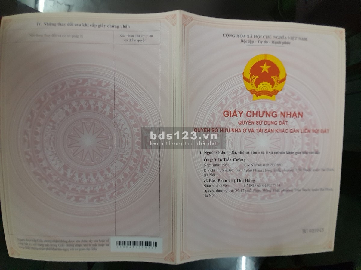 Chính chủ bán nhà 25m2 tầng 1 không nóc phố Phạm Hồng Thái, Trúc Bạch, Ba Đình, Hà Nội