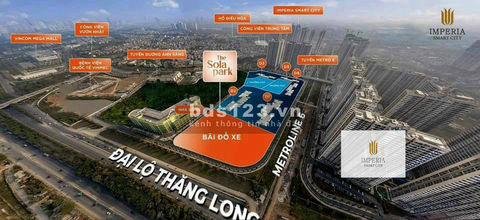 Nhận Booking sớm CH dự án The Sola Park - Imperia smart city2 - Vị trí đắc địa PK cuối cùng vinsmart