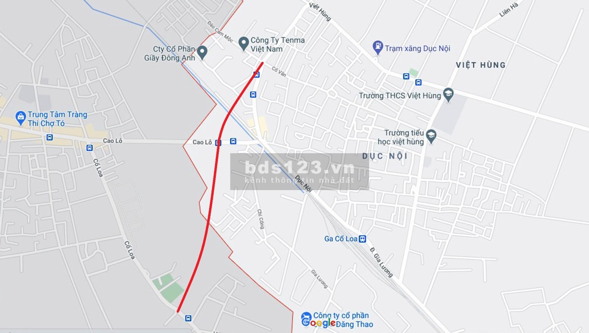 Bán mảnh đất ở xã Việt Hùng, mặt đường đầu làng rộng 10m, tổng diện tích 55m2