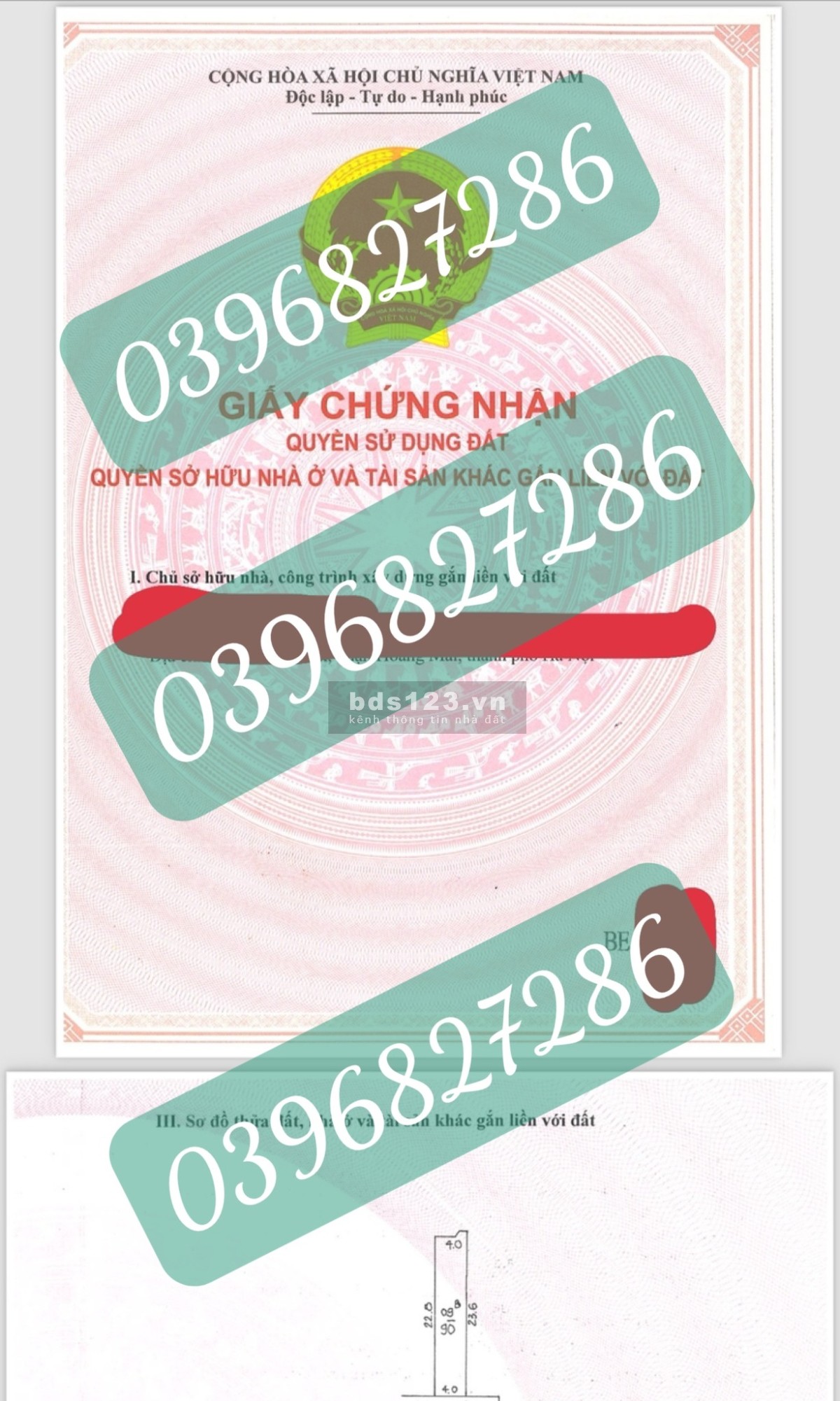 Chính chủ cần bán đất 90m2 tại thôn Đào Xá, Thường Tín, Hà Nội