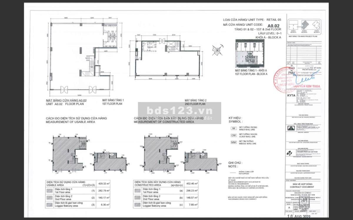 Bán Shop đang cho thuê 151tr/tháng, HĐ 5 năm, tăng 8%/2năm, căn góc MT Scenic Valley 450m2 giá 54tỷ