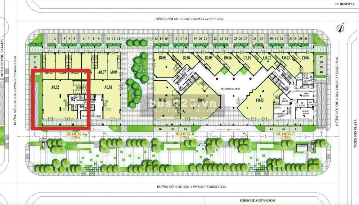 Bán Shop đang cho thuê 151tr/tháng, HĐ 5 năm, tăng 8%/2năm, căn góc MT Scenic Valley 450m2 giá 54tỷ