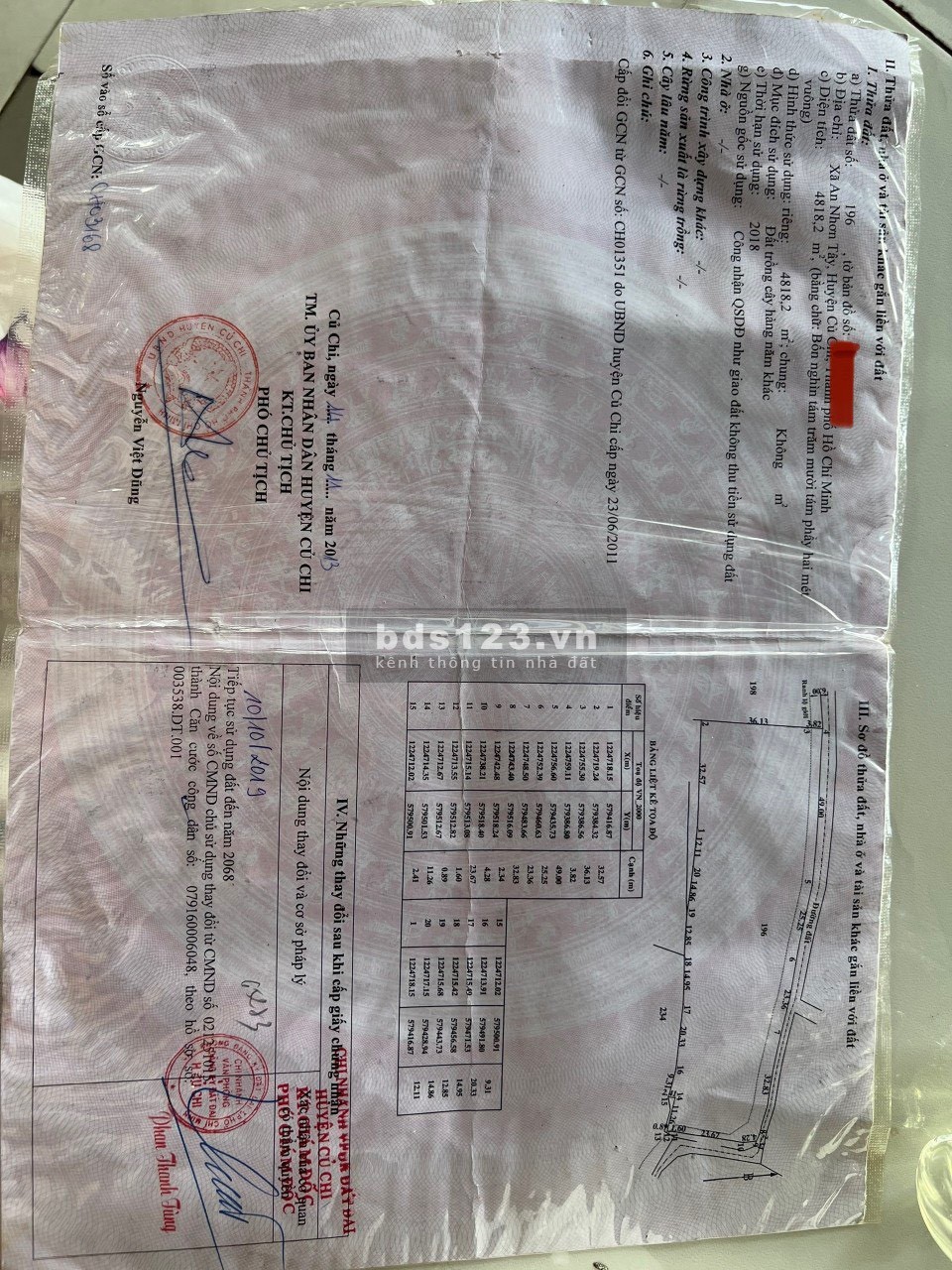 Bán lô đất 130m mặt tiền ngay Nguyễn Thị Rành, An Nhơn Tây, Củ Chi, giá chỉ 3tr/m2.