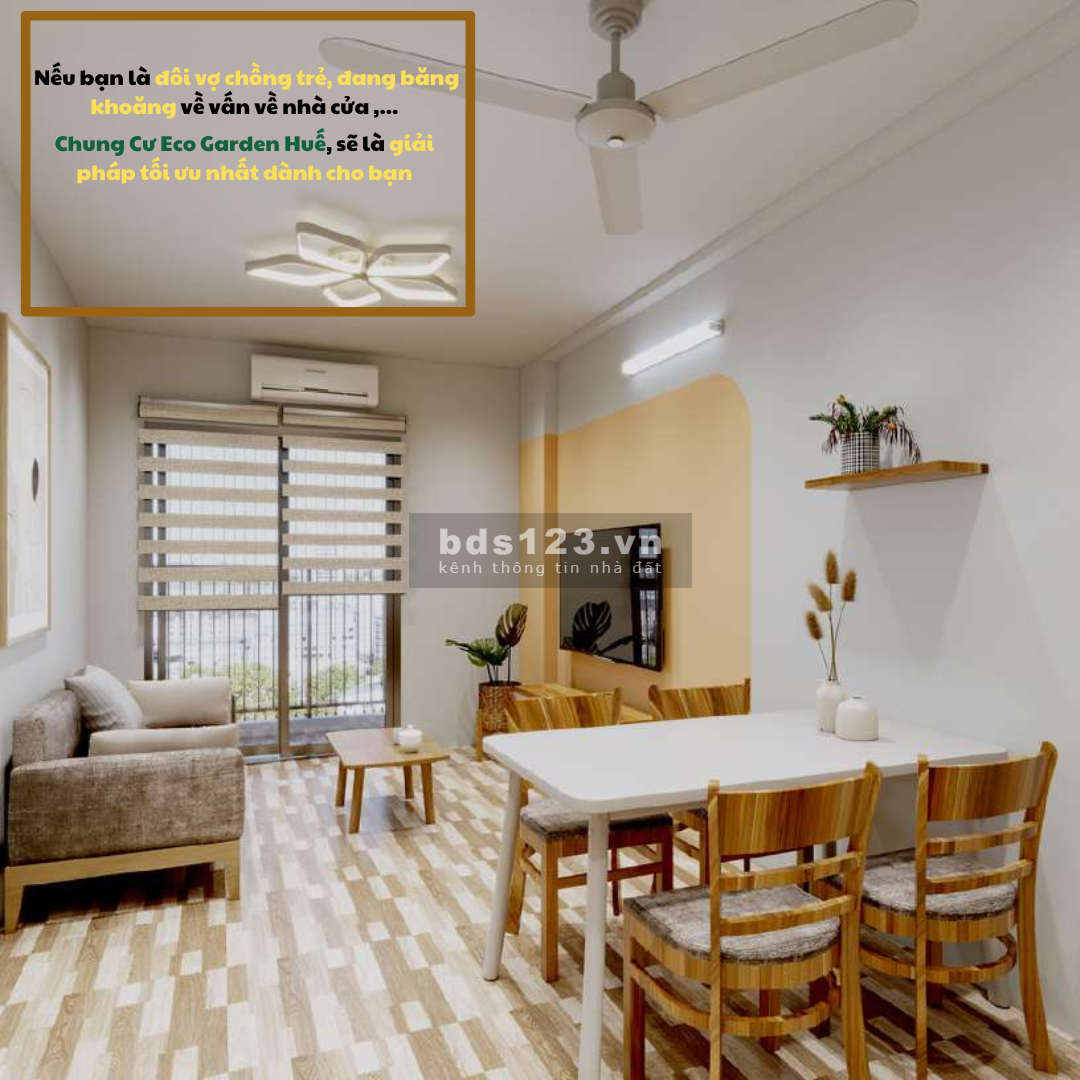 Chung cư Eco Garden Huế -View nhìn ra sông Như Ý & Vincom - Liên hệ để được xét duyệt hồ sơ miễn phí