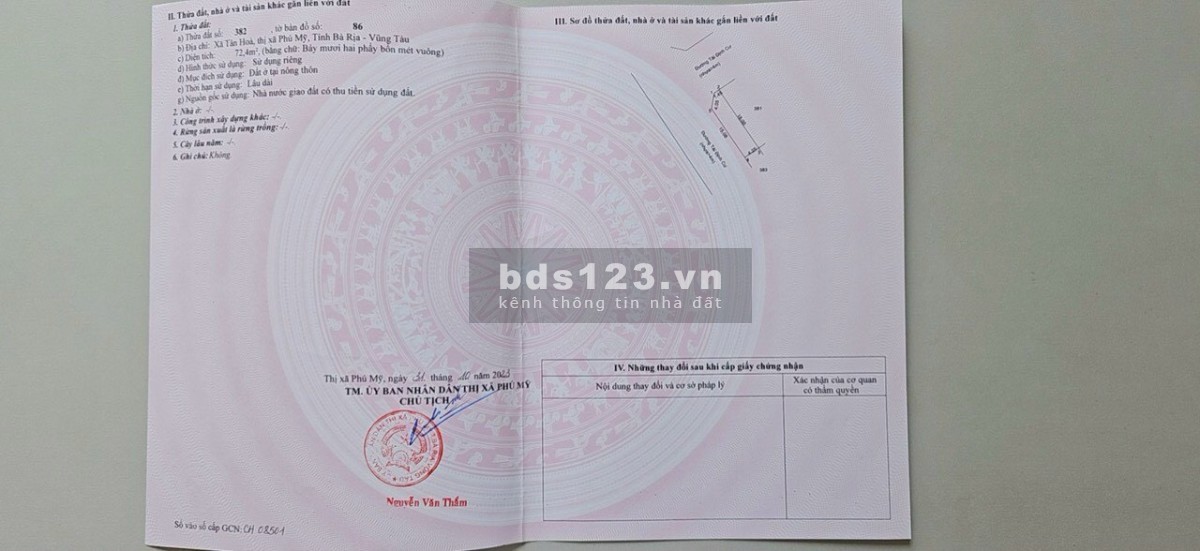Bán đất Ql51 xã Tân Hoà, khu tái định cư Tân Hoà - Tđc Tân Hòa.