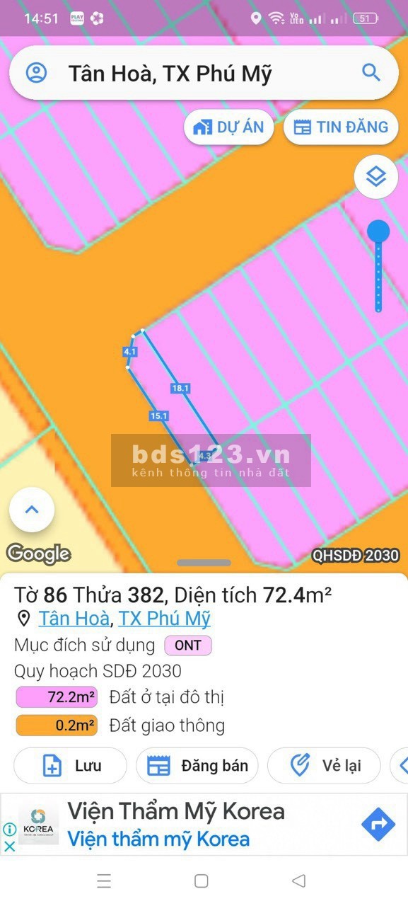 Bán đất Ql51 xã Tân Hoà, khu tái định cư Tân Hoà - Tđc Tân Hòa.
