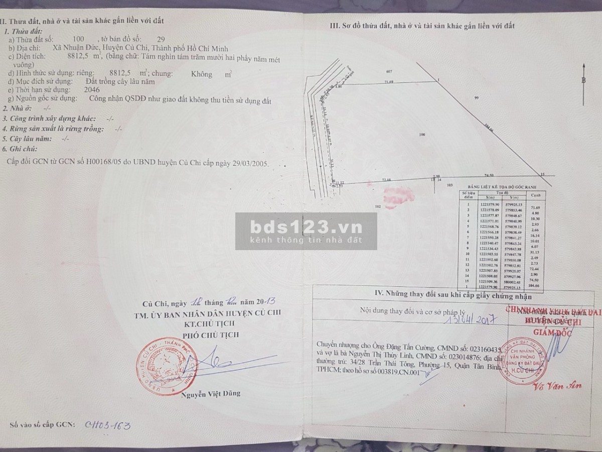 1 mẫu đất ngay Nguyễn Thị Rành, Nhuận Đức, Củ Chi, đã lên 300m2 thổ cư, giá cực rẻ
