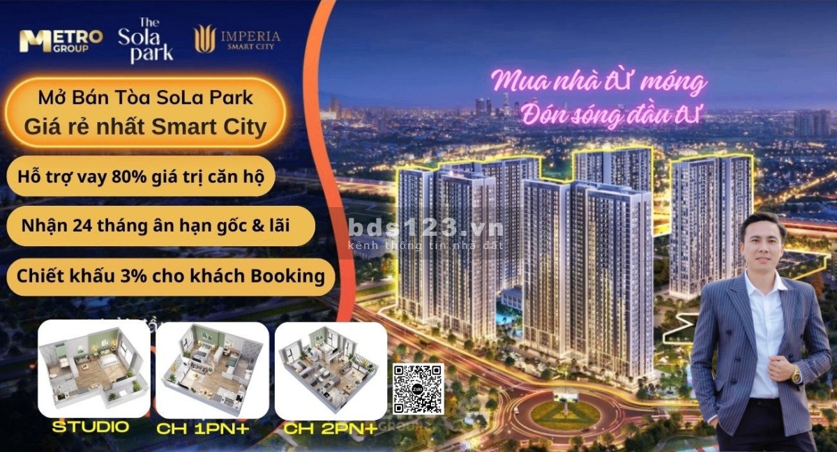 Mở bán tòa căn hộ SoLa Park - Vinhomes Smart City
