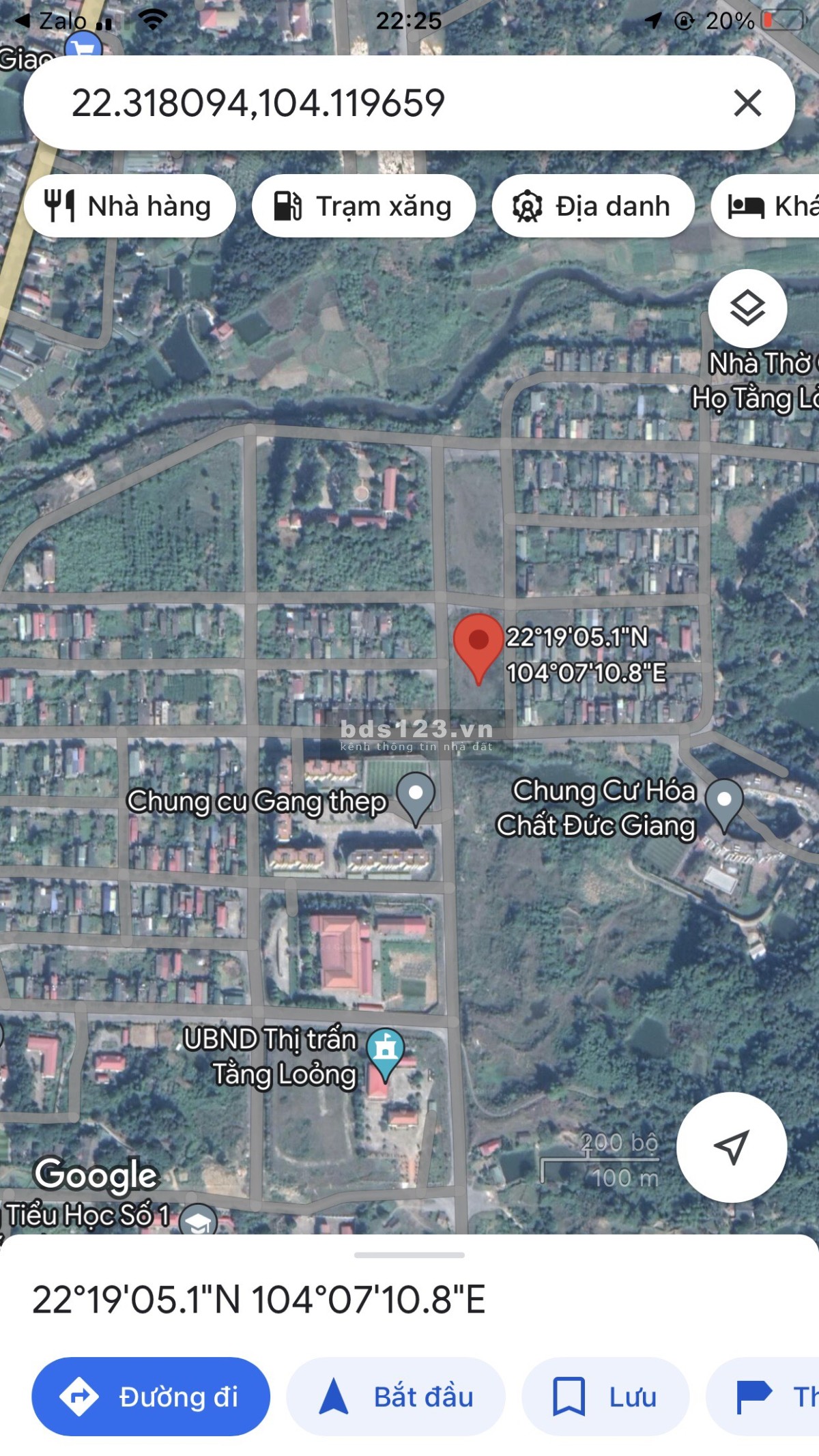 Bán đất kinh doanh thị trấn Tàng Lỏong