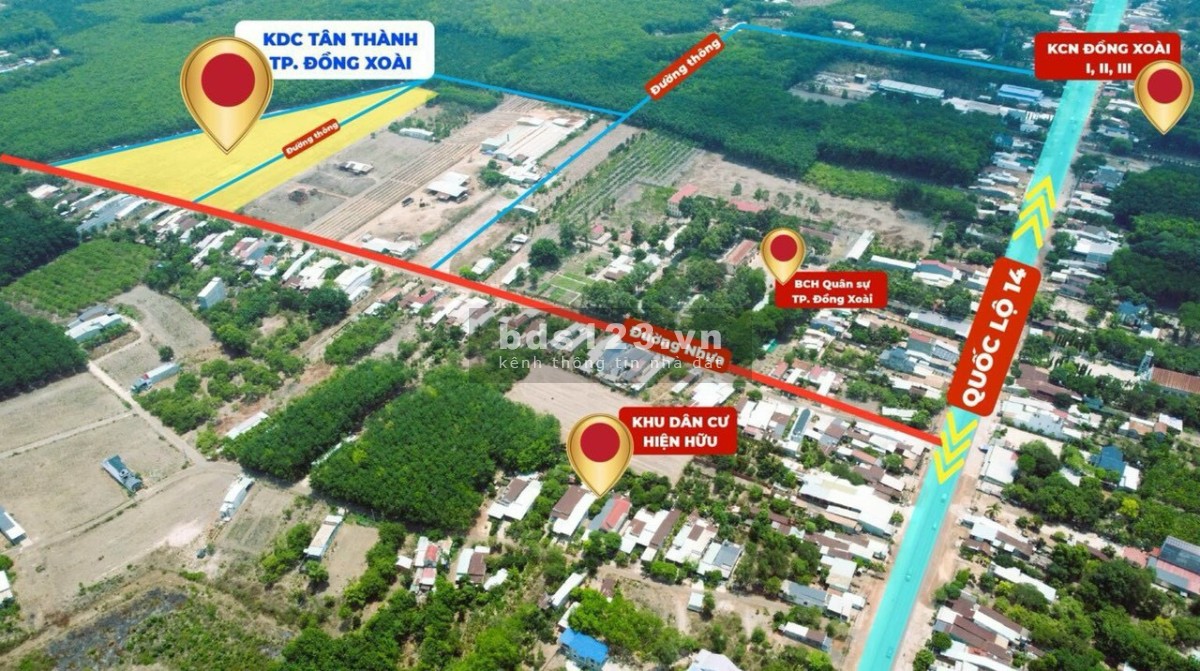 Chỉ 350 triệu sở hữu ngay mặt tiền đường 32M ngay trung tâm TP Đồng Xoài