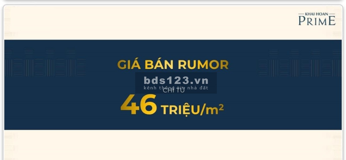 [Đang bán] Căn hộ Khải Hoàn Prime - Nhà Bè, giá 46 triệu/m2, vay 70%, CK 12%