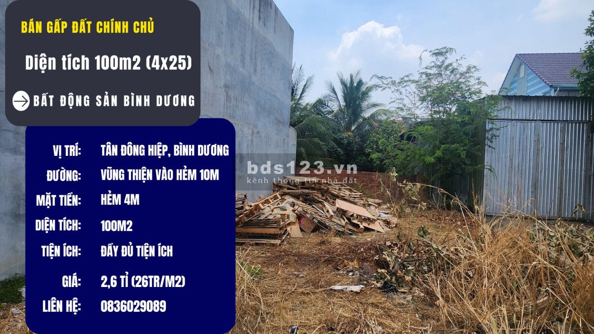Bán lô đất ngộp cực hiếm, siêu rẻ, siêu lời, siêu hot, giá chỉ 2 tỷ 650, nhanh tay thì còn lô đẹp.
