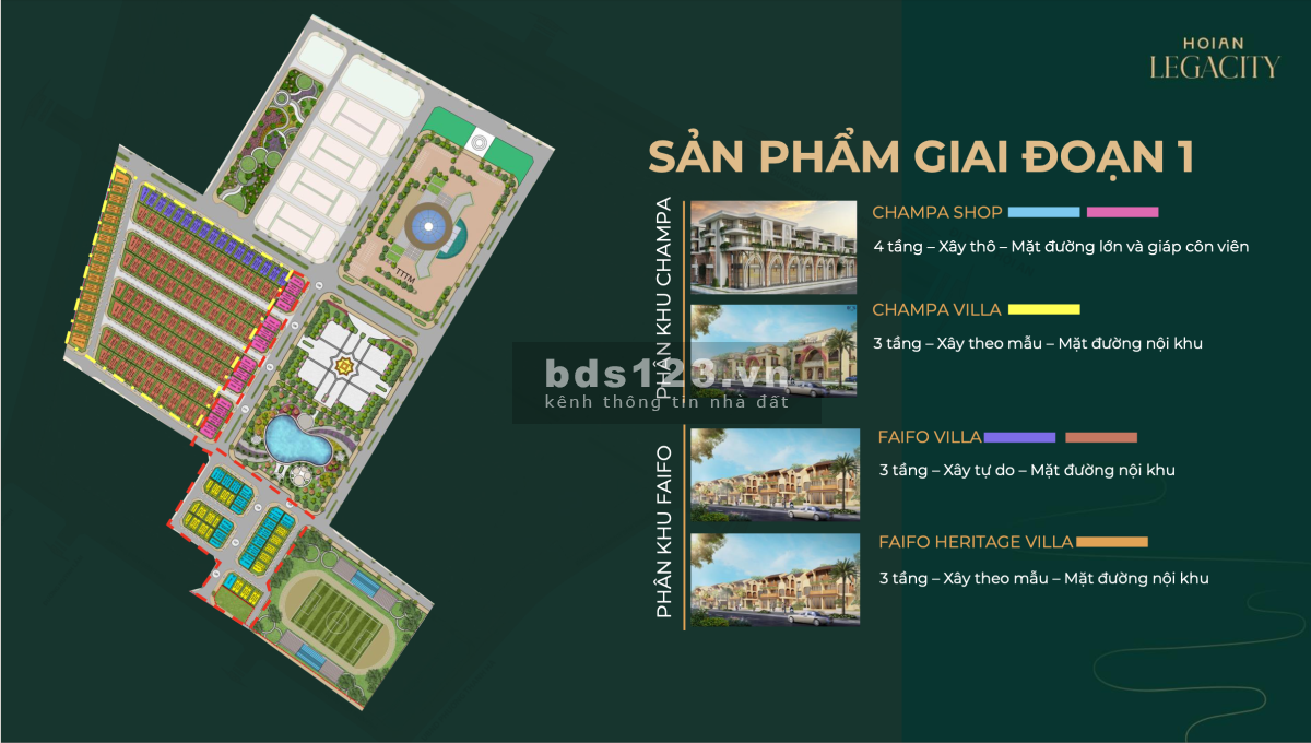 ĐẤT NỀN MINI VILLA HOIAN LEGACITY, 140M2 NGAY CẠNH PHỐ CỔ, SỔ HỒNG GIÁ GỐC GĐ1