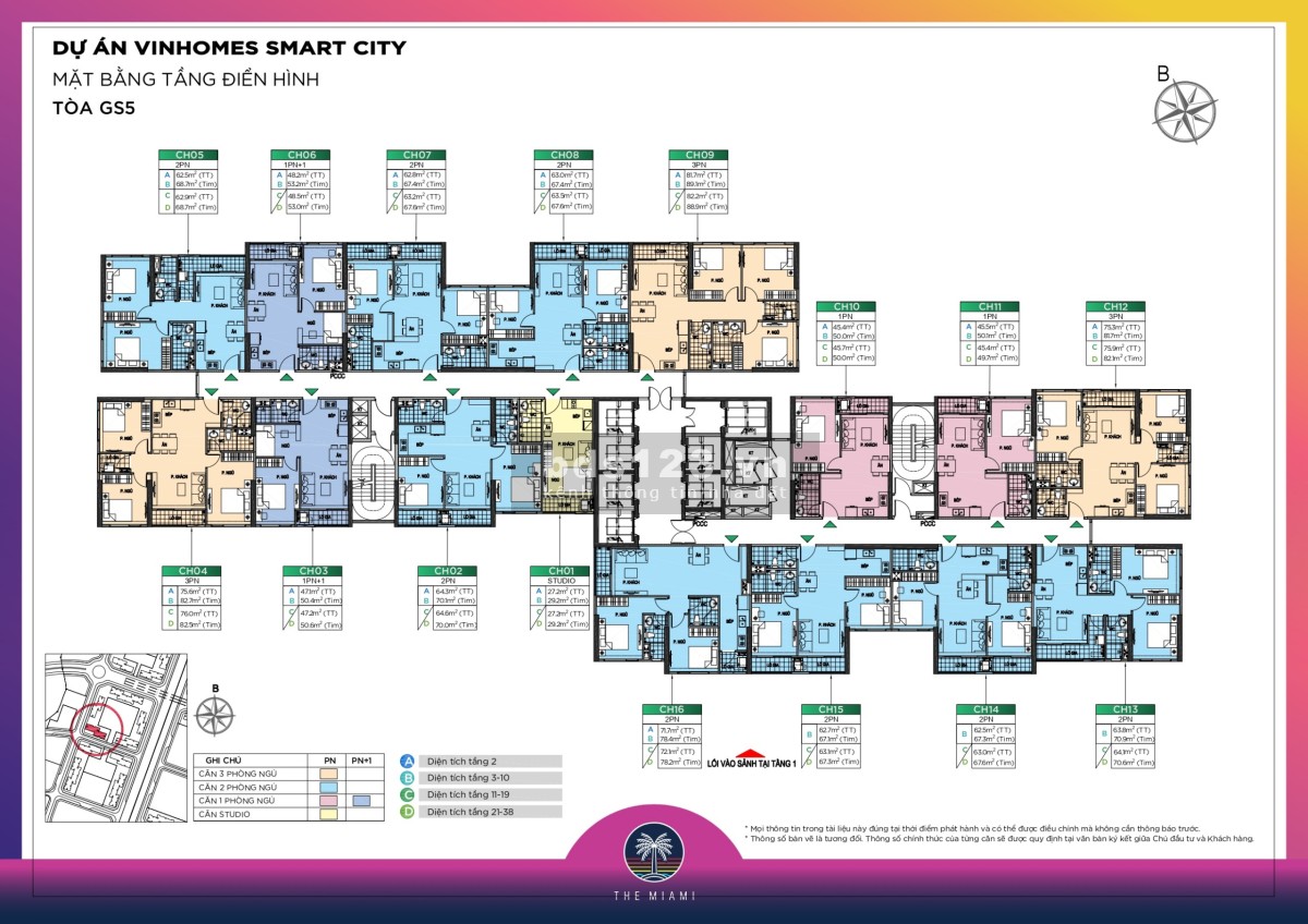 Nhận thông tin Toà GS5 - MUA TỪ MÓNG phân khu The Miami tại SmartCity. Vin Xây Dựng Q Lý và Vận Hành