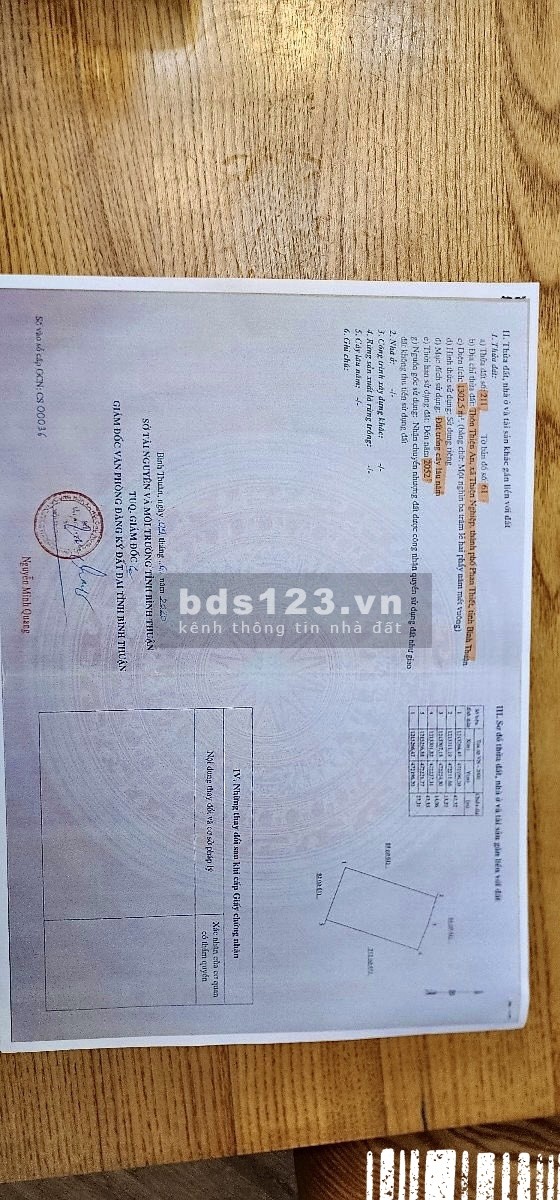 Bán đất 1300m2 gần đường 715, Thiện Nghiệp, Thành Phố Phan Thiết, Bình Thuận