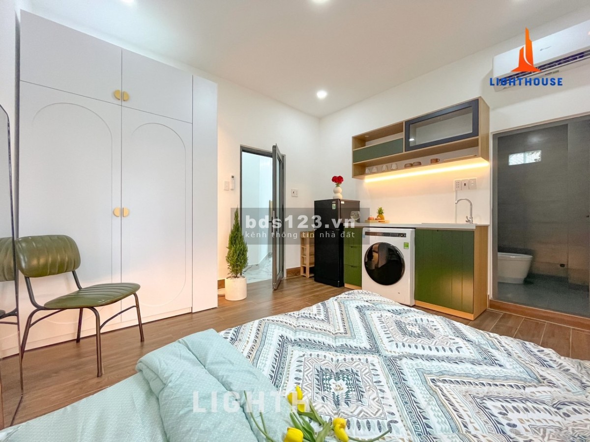 Studio Cửa Sổ trời Máy Giặt Riêng Gần Trường ĐH Bách Khoa quận Tân Bình