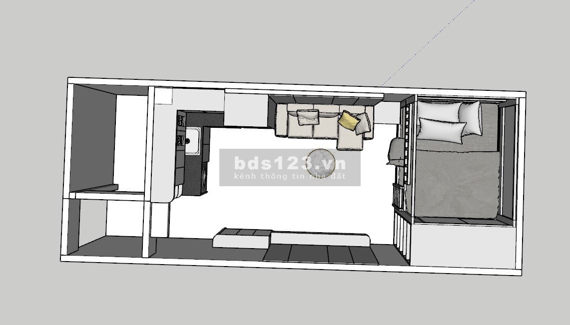 Bán Căn Hộ Gần Đường Phố Bùi Ngọc Dương, Hai Bà Trưng 35m, Tầng 1, giá 1,85 tỷ.