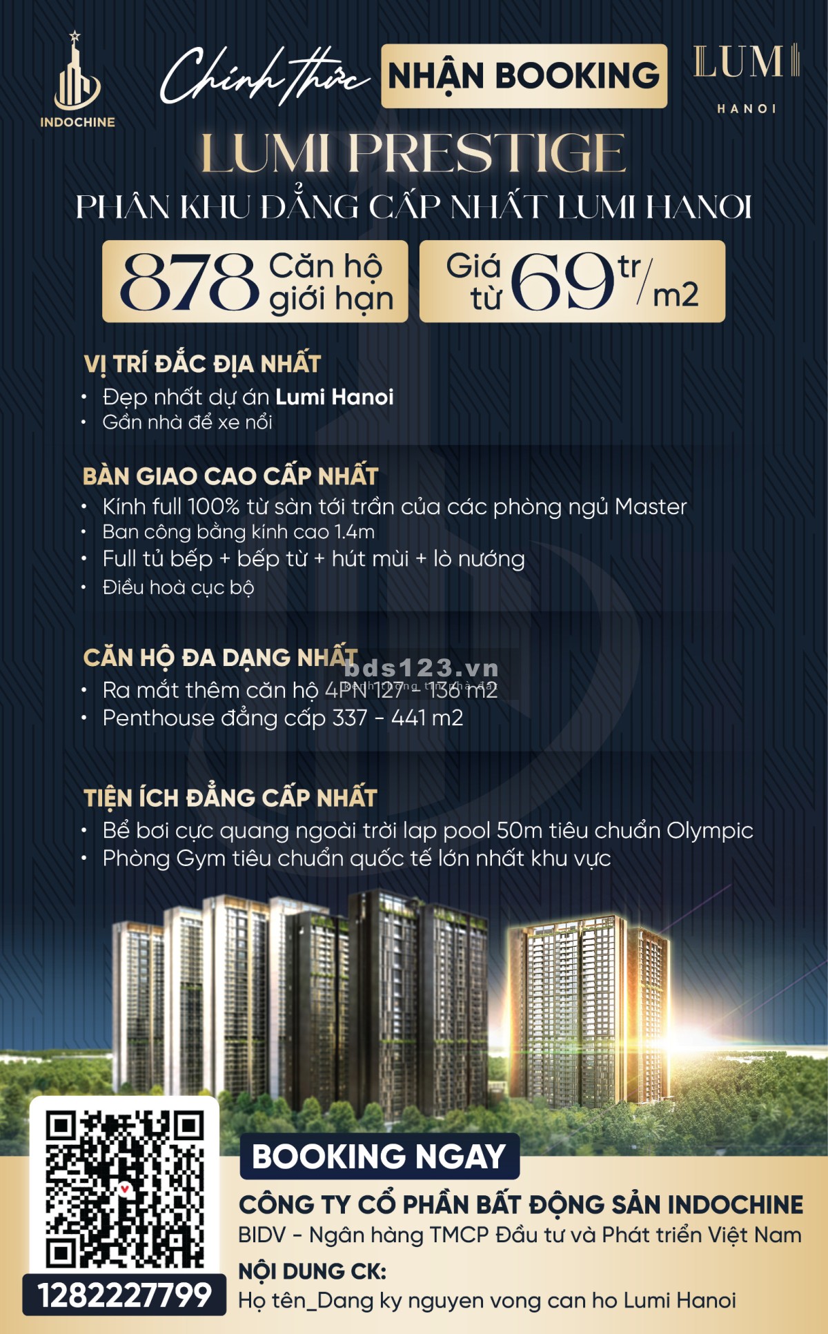 Trực Tiếp CĐT Capitaland Chính Thức Nhận Booking GĐ2 - Lumi Hà Nội- căn 1PN- 2PN - 3PN - 4PN - pent