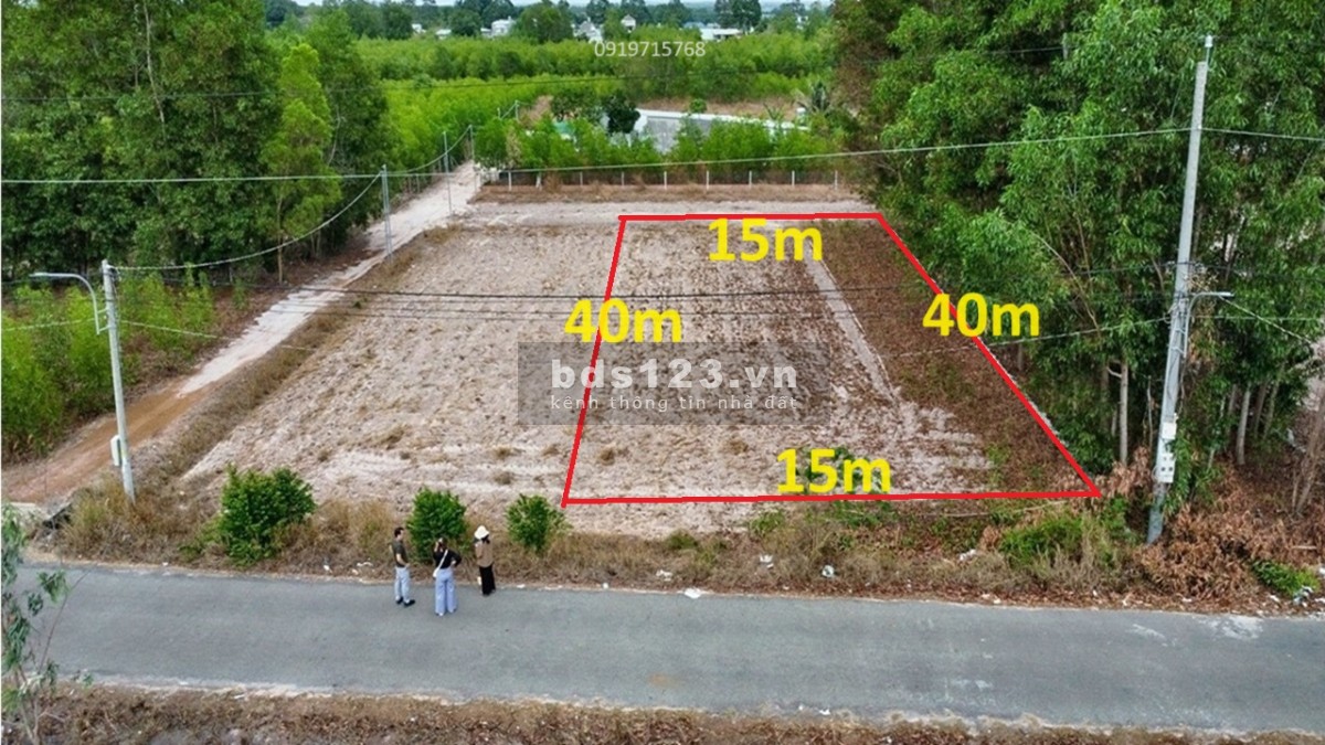 Bán đất thổ cư SHR chính chủ 611m2/tc250m (15x 40), MT Mỹ Xuân - Tóc Tiên