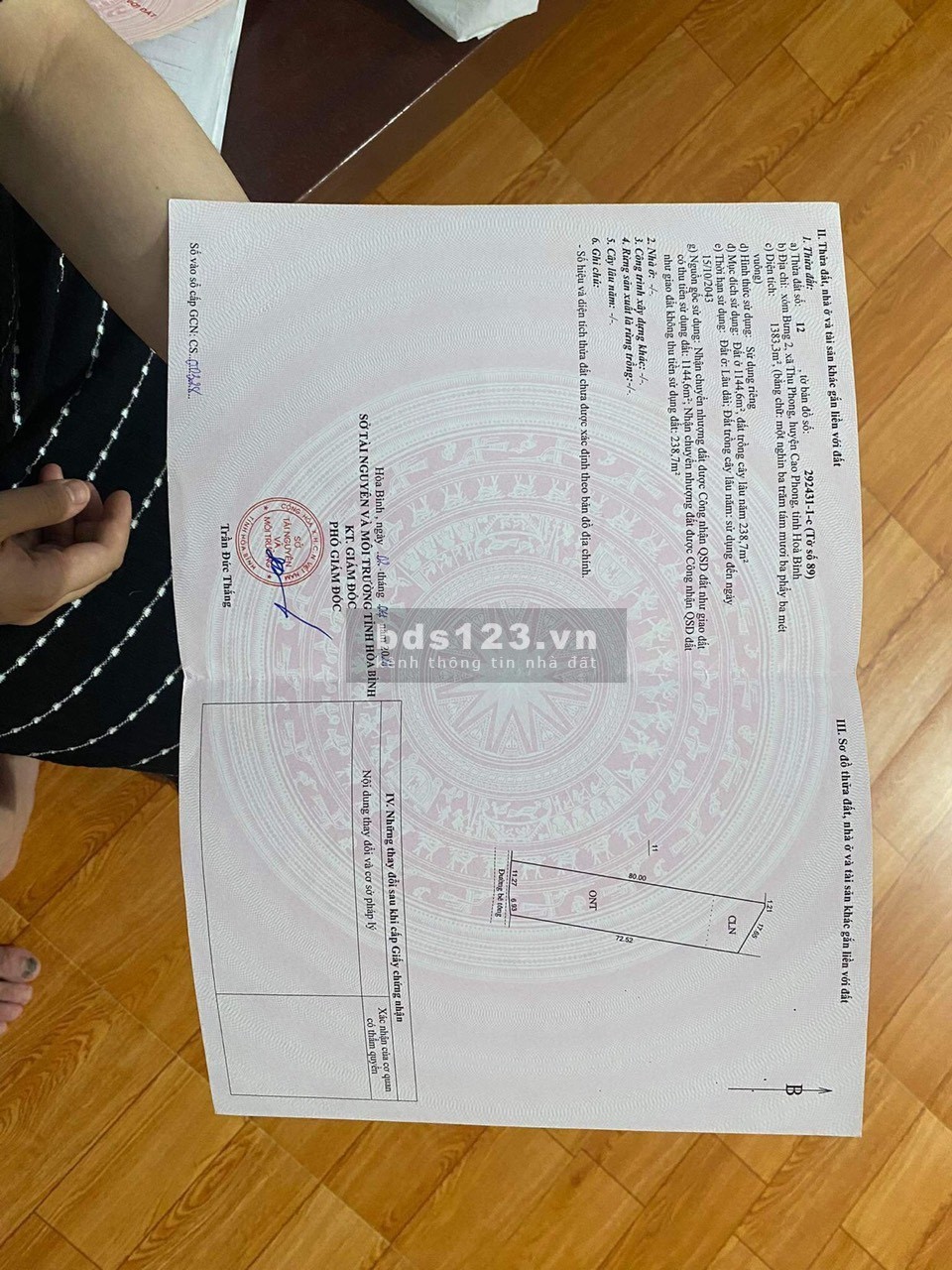 Chính chủ bán lô đất SIÊU ĐẸP, GIÁ RẺ TẠI Thu Phong, Cao Phong, Hoà Bình.