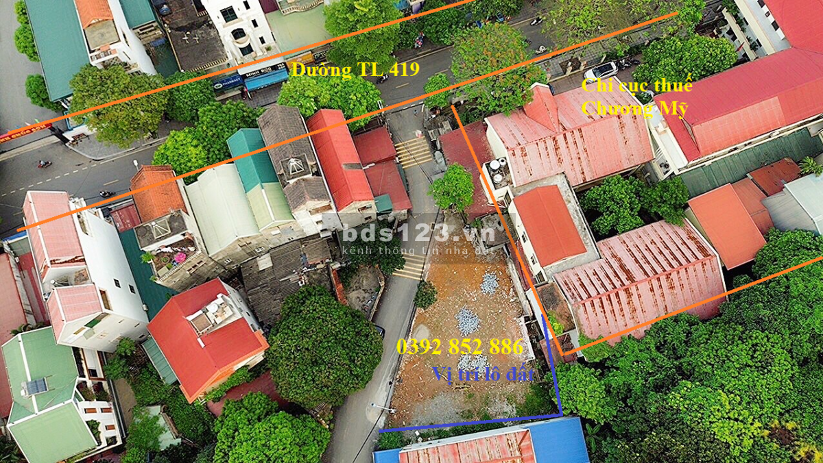 BÁN 88m Ở VỊ TRÍ TT CỦA THỊ TRẤN CHÚC SƠN - đường rộng 7m -Gần trường học, Bệnh viện, UBND - Nở hậu