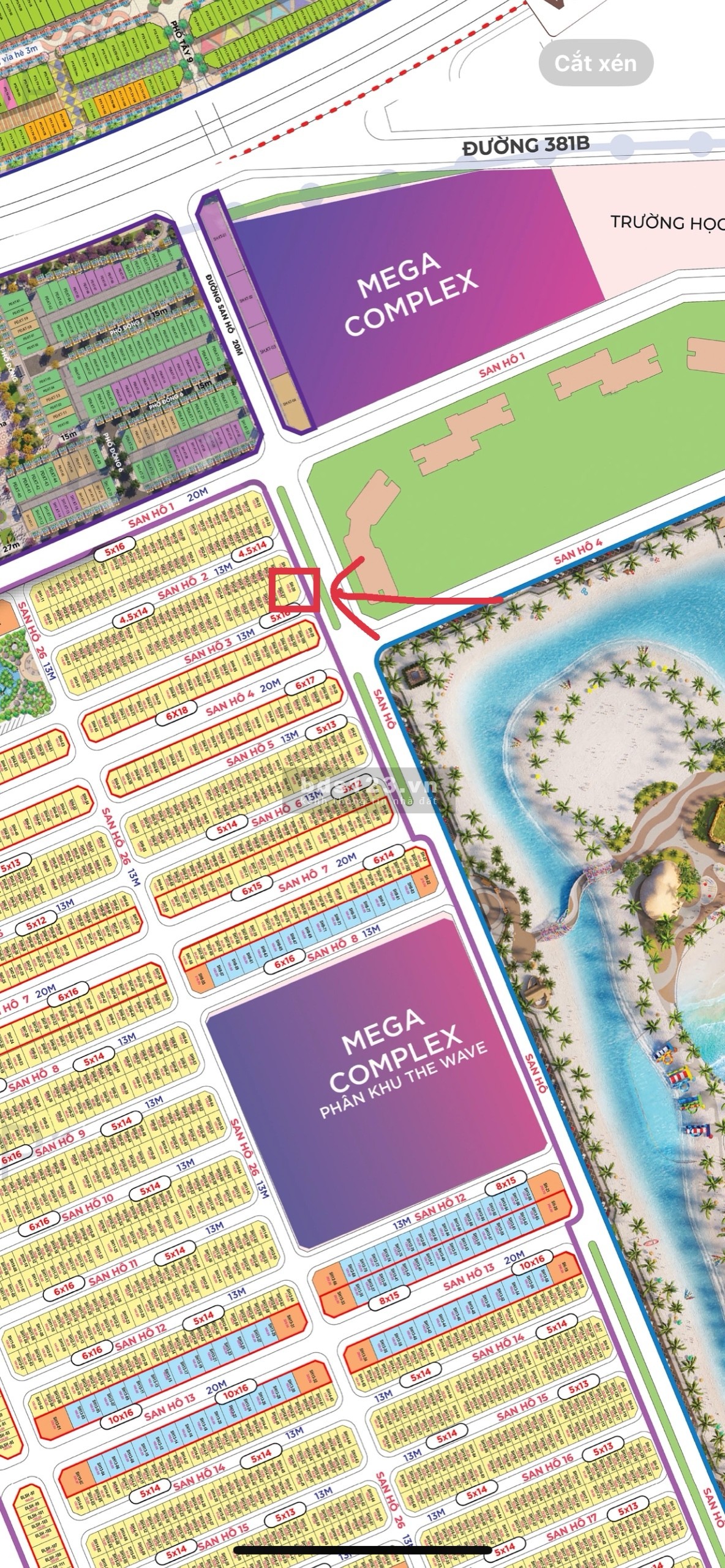 VIP của VIP San Hô góc đối diện chung cư, biển hồ tạo sóng Vinhomes Ocean Park 2 giá 44,3 tỷ