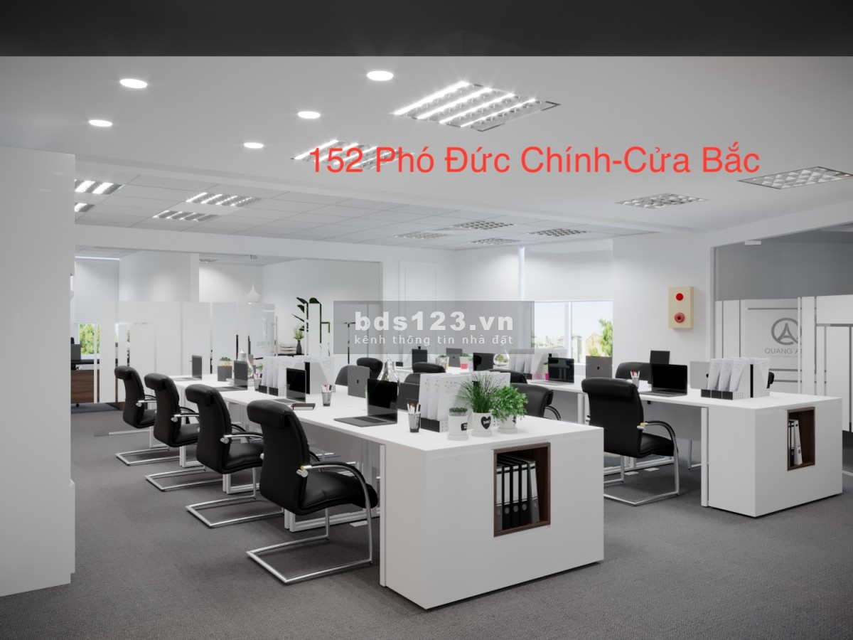 Tòa VP 12 tầng 152 Phó Đức Chính, ngã tư Cửa Bắc, trống DT 125m2 ngay tầng 1 giá 26tr/tháng