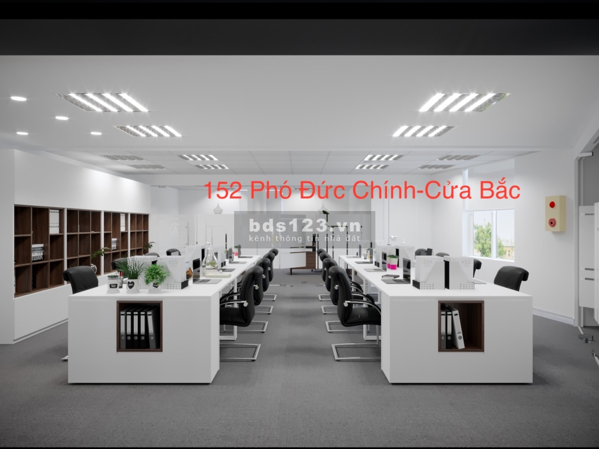 Tòa VP 12 tầng 152 Phó Đức Chính, ngã tư Cửa Bắc, trống DT 125m2 ngay tầng 1 giá 26tr/tháng