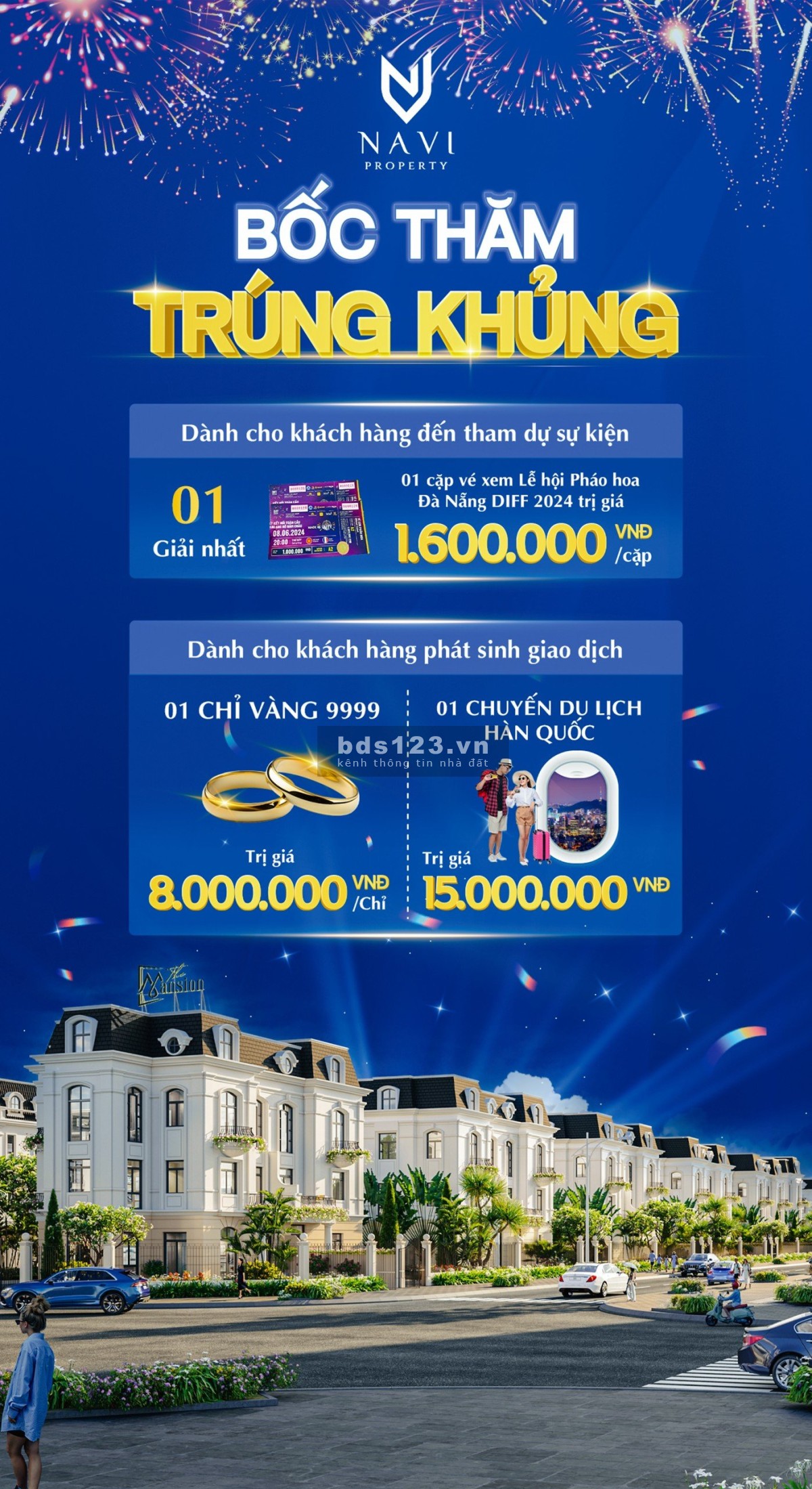 Chỉ với 14tr7/m2 đã có thể sỡ hữu quỹ đất vàng The Mansion cạnh phố cổ Hội An