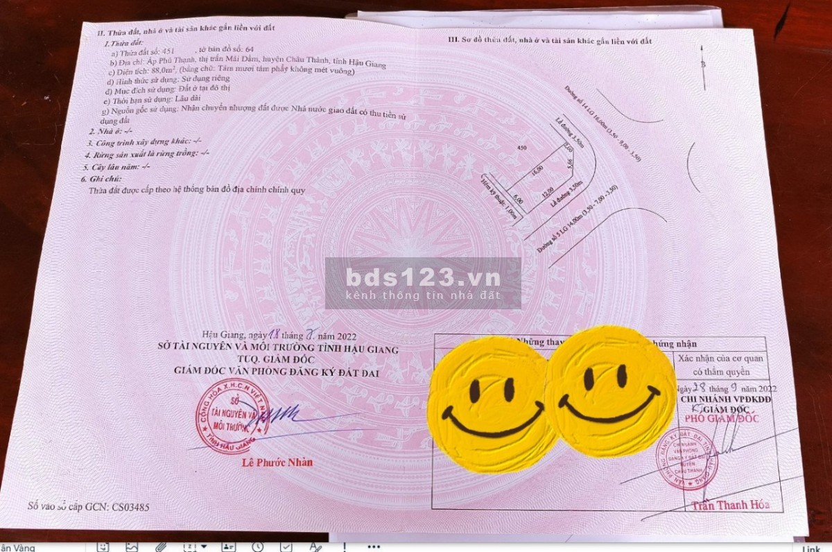 Bán gấp nhà cấp 4, Ấp Phú Thạnh, Thị Trấn Mái Dầm, H. Châu Thành, Hậu Giang. DT 88 m2 (ODT)