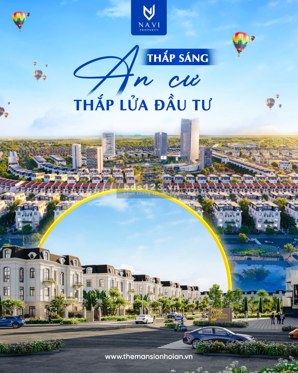 Chỉ 14.7 tr/m2 giỏ hàng đẹp mới ra mắt The Mansion Hội An - Phân khu trung tâm Chợ Lai Nghi