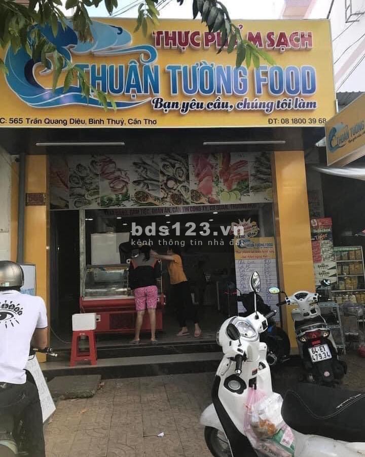 Cho thuê nhà mặt tiền 565 Trần Quang Diệu, An Thới, Bình Thuỷ, TP Cần Thơ.