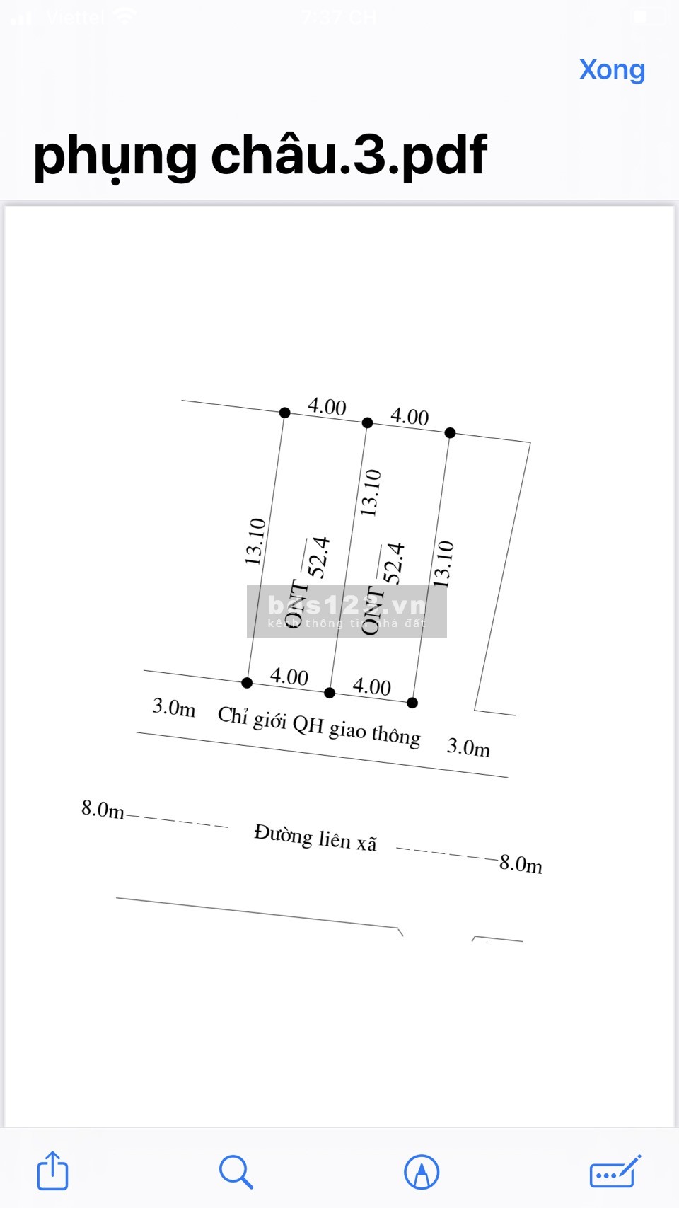 Bán 52,4m mặt đường KINH DOANH xã Phụng Châu, Chương Mỹ- Sẵn cửa hàng - 3.2 tỷ