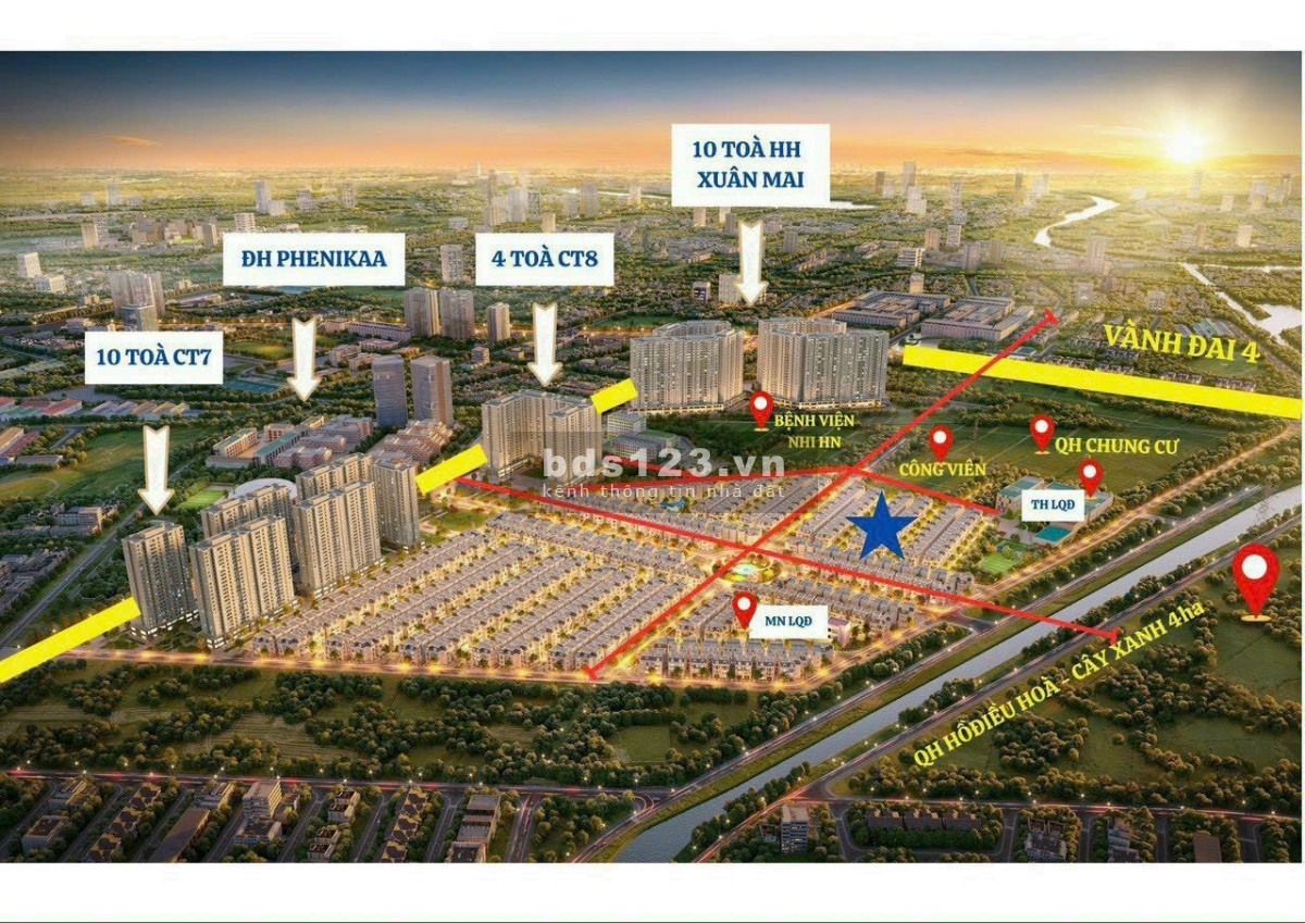 Bán biệt thự khu B KĐT Dương Nội hỗ trợ lãi suất 0% trong 36 tháng. Giá từ 26 tỷ
