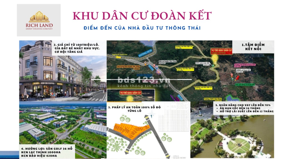 Rich Land mở bán Khu Dân Cư ĐOÀN KẾT