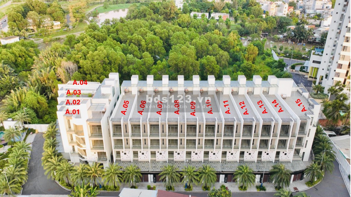 Bán nhà phố Quận 2 Precia Riverside, trệt 3 lầu + hầm, 5x25m, DTSD 472m2 có sổ giá 26 tỷ