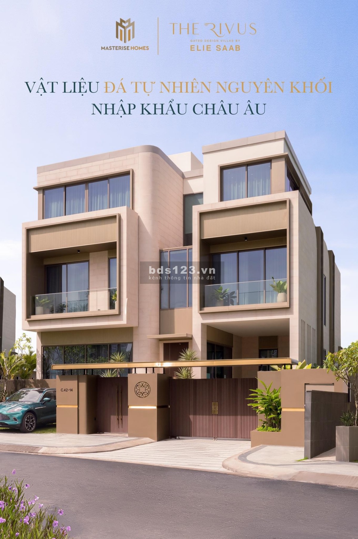 DINH THỰ VEN SÔNG THE RIVUS -DUY NHẤT 121 CĂN TOÀN VIỆT NAM-THƯƠNG HIỆU ELISE SAAB ~ 214 TRIỆU/M2
