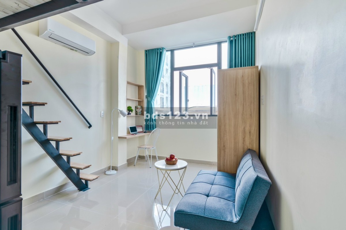 Trống sẵn căn Duplex như hình full nội thất, thoáng mát, ánh sáng cả ngày view đẹp, gần Lotte, kcx