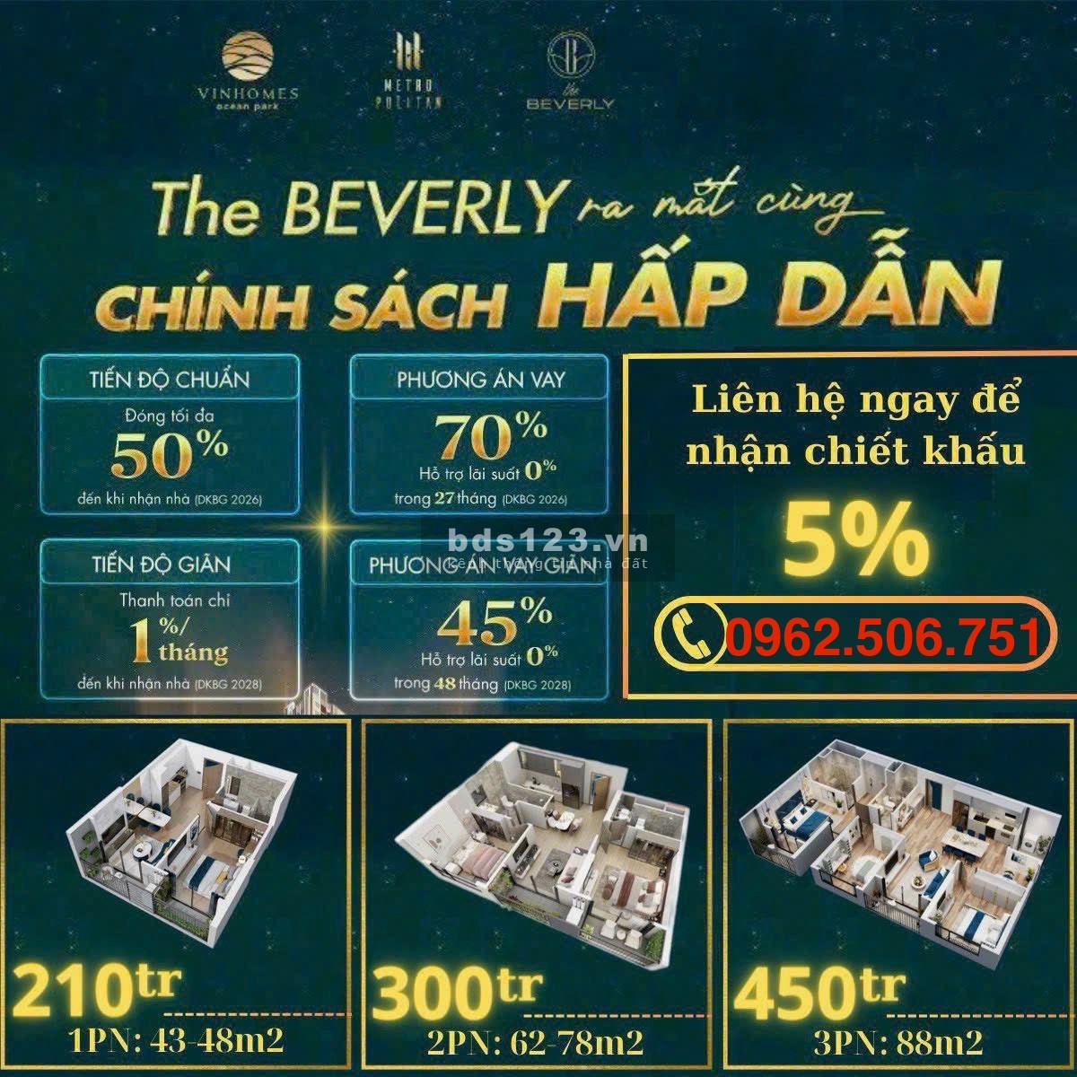 Duy nhất 1 căn góc tầng đẹp. View thoáng tại toà BE2. Vinhomes Ocean Park