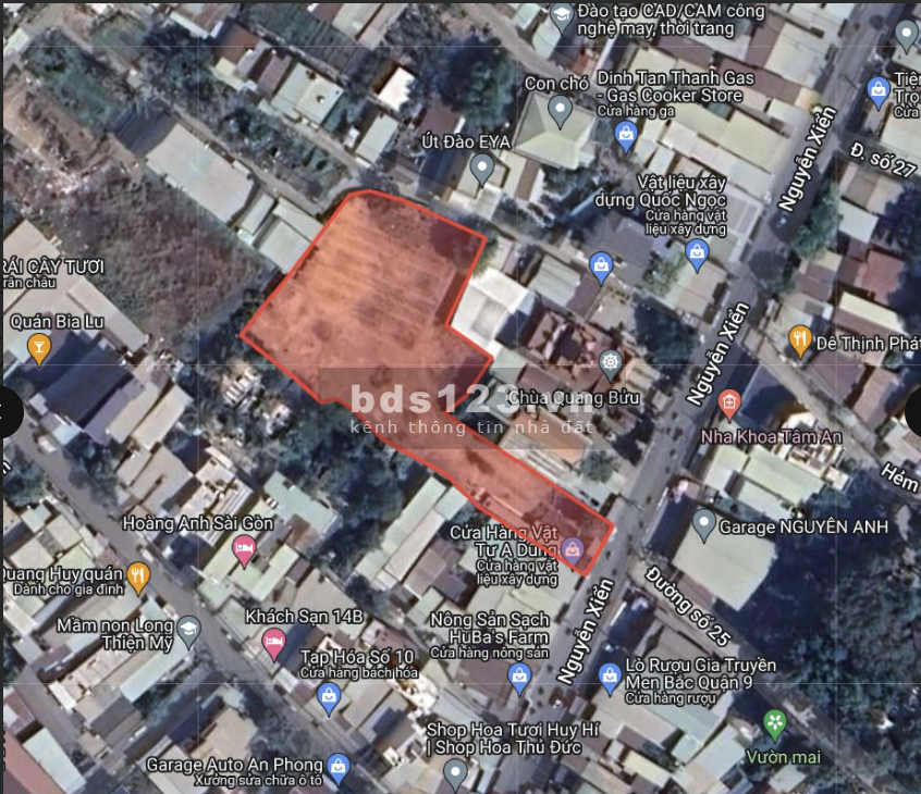 Cần bán đất thổ cư 2800m2 mặt đường Nguyễn Xiển, Quận 9 mặt tiền 30m2.